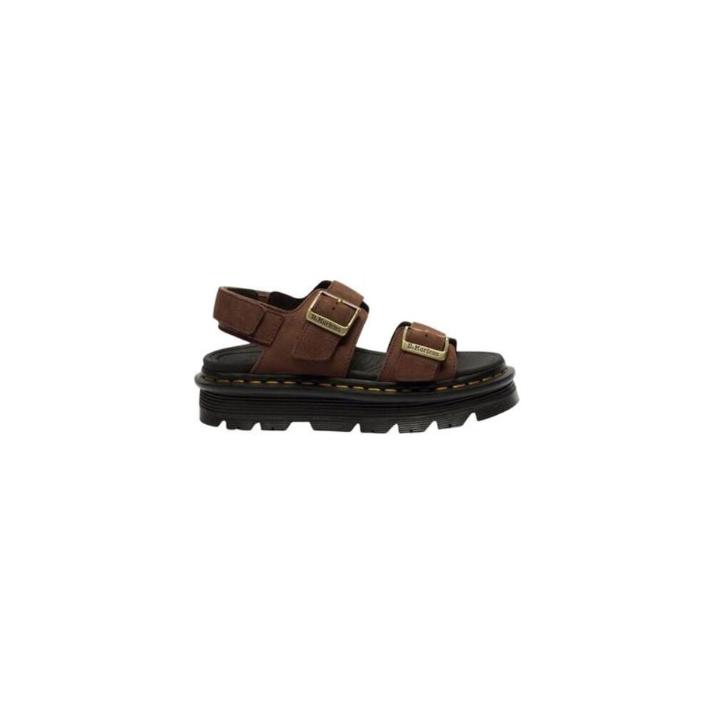 Dr. Martens Brown Leather Platform Women's Sandals